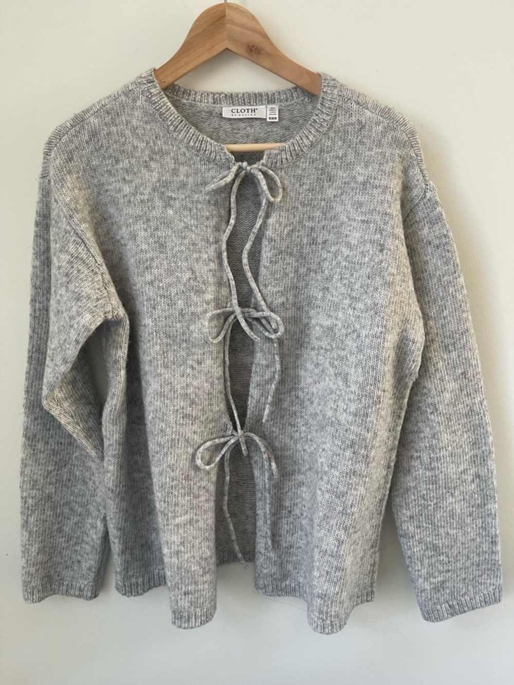 Cozy Tie-Front Knit Sweater